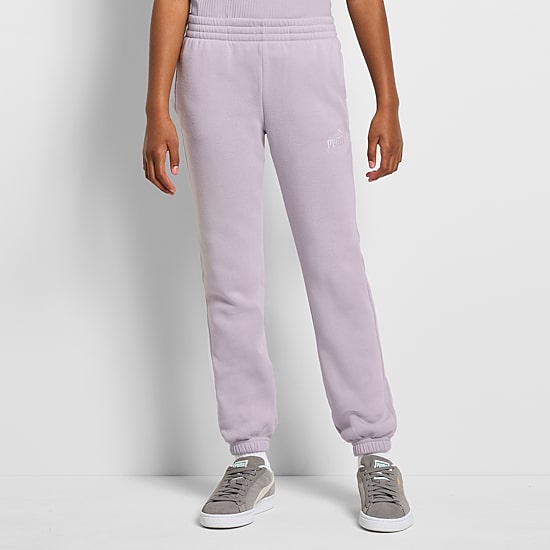 PUMA Big Kid Girls Cinched Regular Fit Fleece Jogger Pant