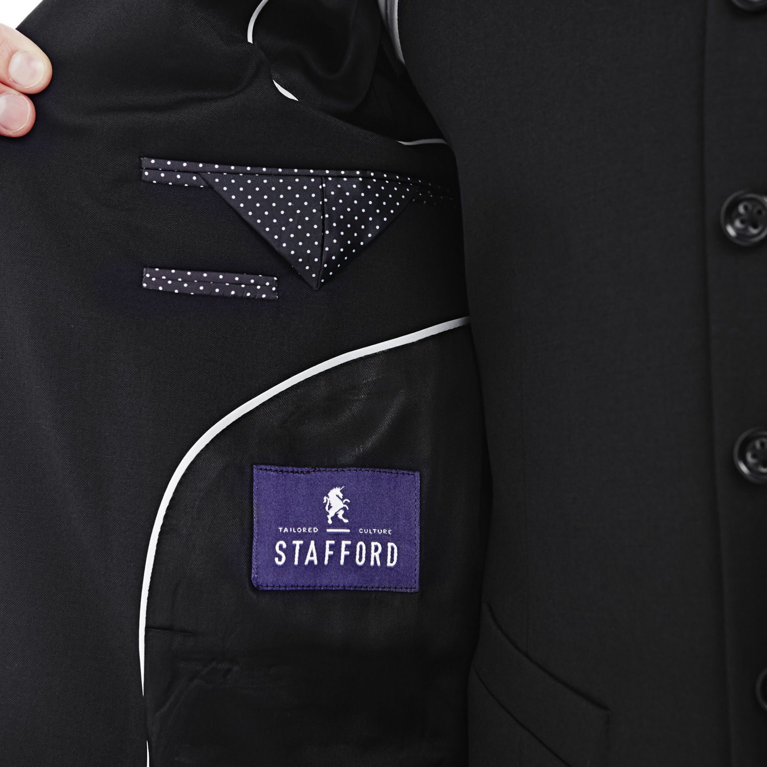 Stafford Executive 100% Wool Classic Fit Suit Jacket