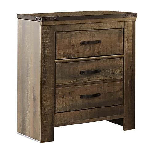 Signature Design by Ashley Trinell Bedroom Collection 2-Drawer Nightstand, One Size, Brown