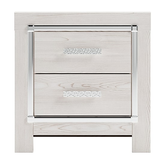 Signature Design by Ashley Altyra 2-Drawer Nightstand in White