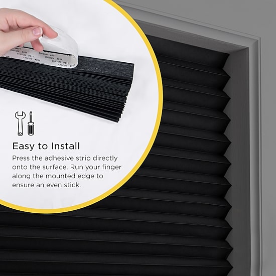 Eclipse 2pk Paper Cordless Blackout Pleated Shade