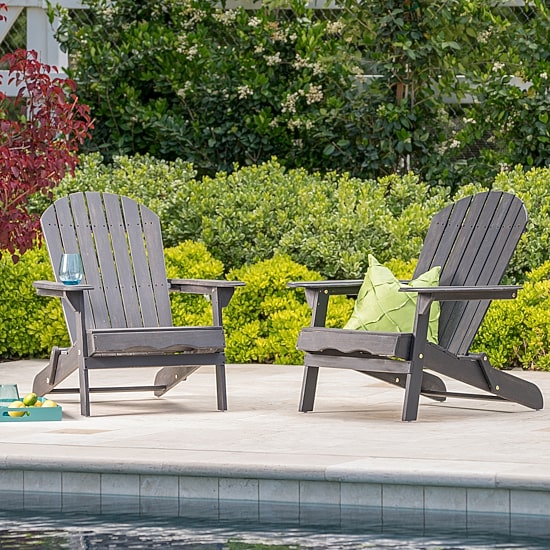 Hanlee 2-pc. Folding Adriondack Chair