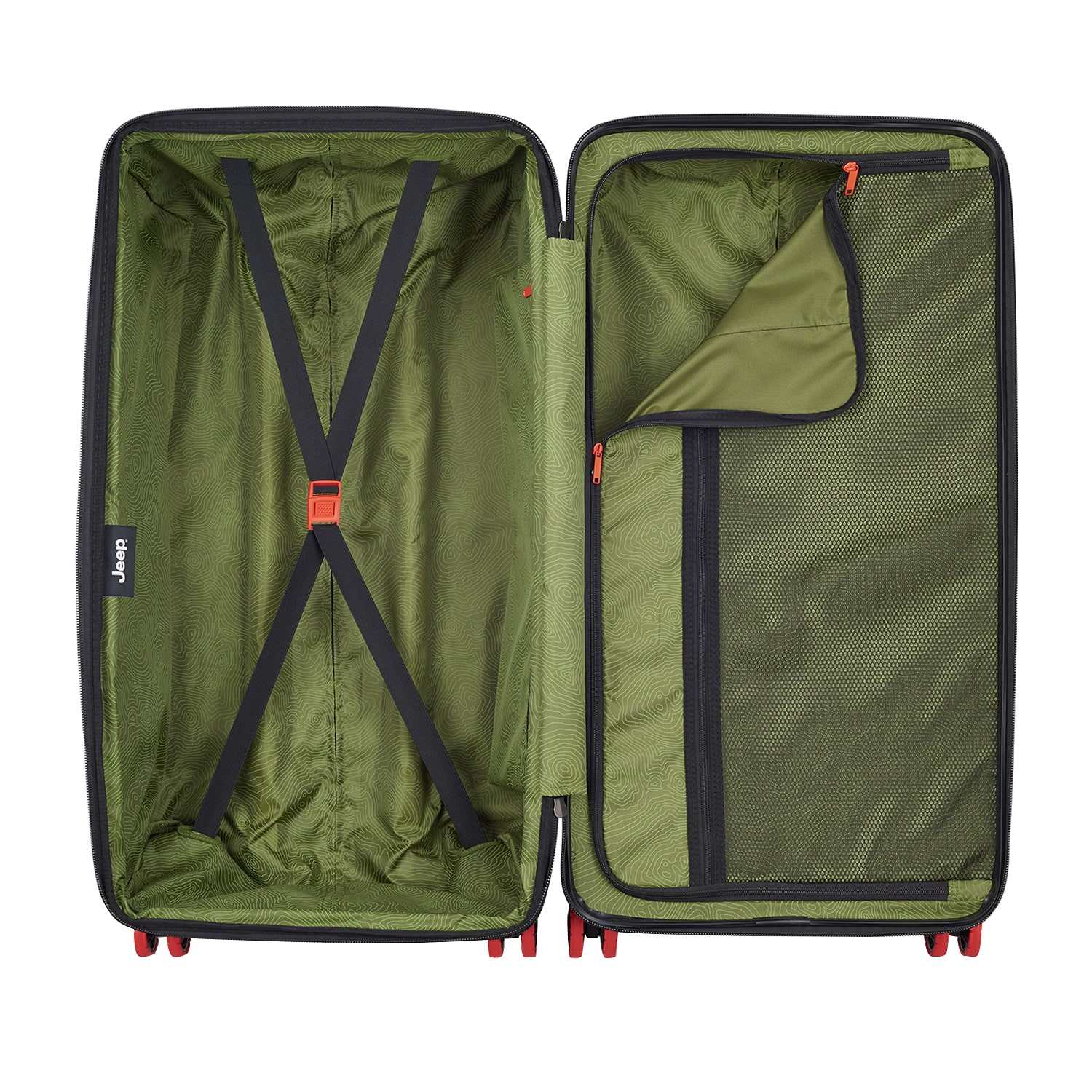 Jeep Trunk 28 Inch Hardside Expandable Checked Spinner Luggage