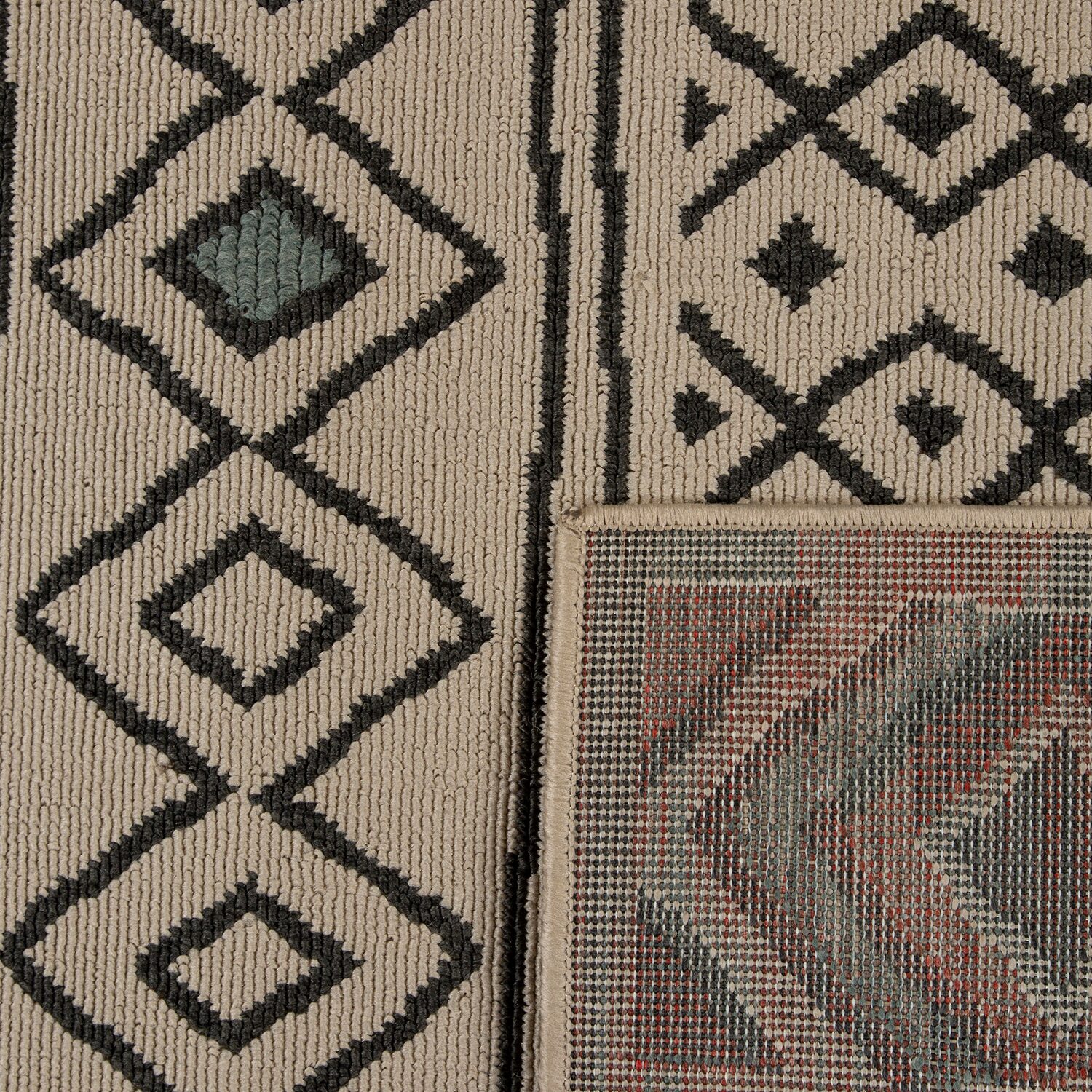 LR Home Tribal Diamond Indoor Outdoor Rectangular Area Rug