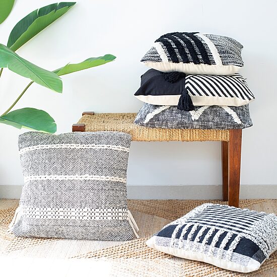 LR Home Joe Chev Set 2 Square Throw Pillow