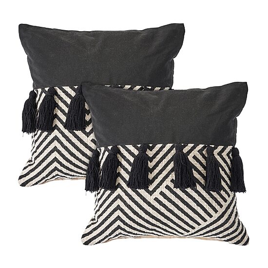LR Home Joe Chev Set 2 Square Throw Pillow