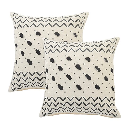LR Home Ari Trib Set 2 Square Throw Pillow