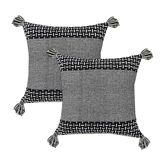 LR Home Nas Geo Set 2 Square Throw Pillow