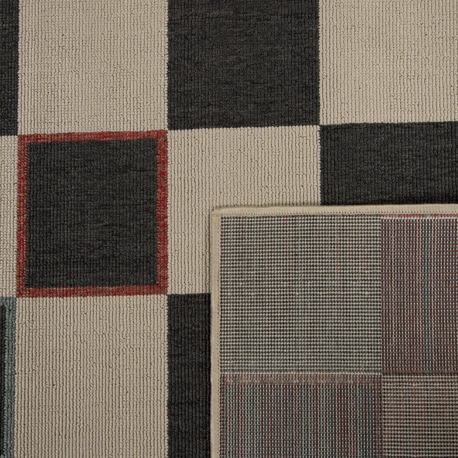 LR Home Checkered 24"X36" Indoor Outdoor Rectangular Accent Rug
