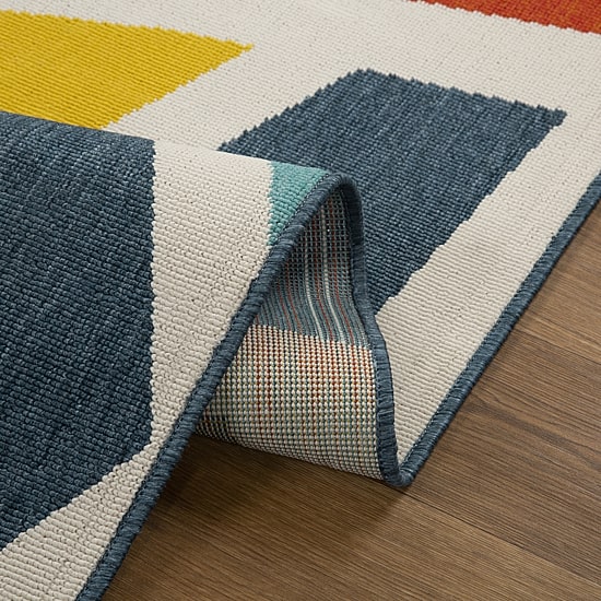 LR Home Modern Geometric 24"X36" Indoor Outdoor Rectangular Accent Rug