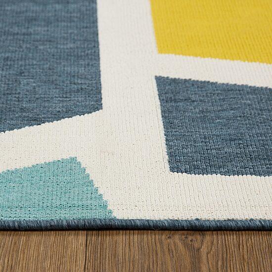 LR Home Modern Geometric 24"X36" Indoor Outdoor Rectangular Accent Rug