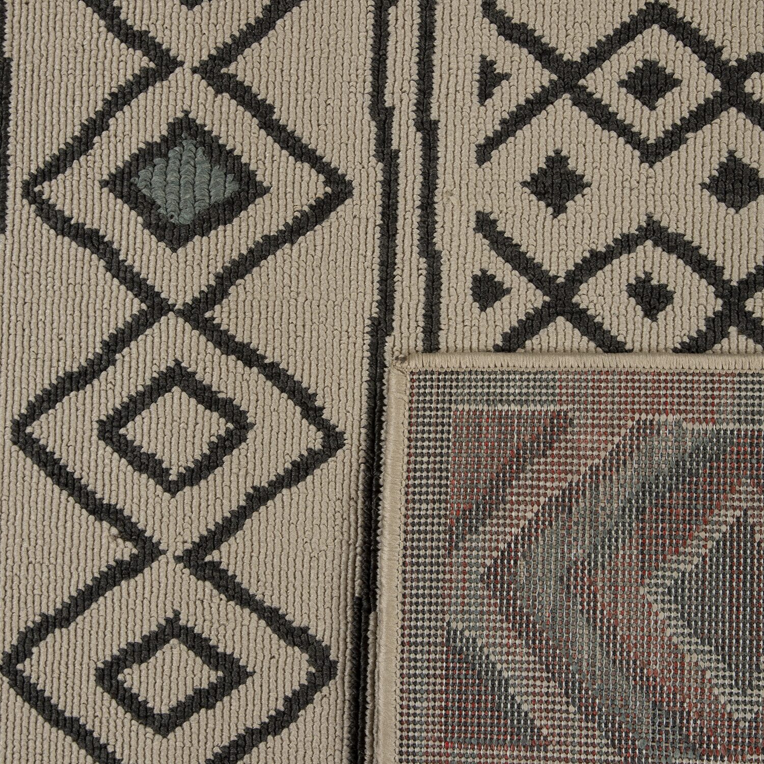 LR Home Tribal Diamond 24"X36" Indoor Outdoor Rectangular Accent Rug