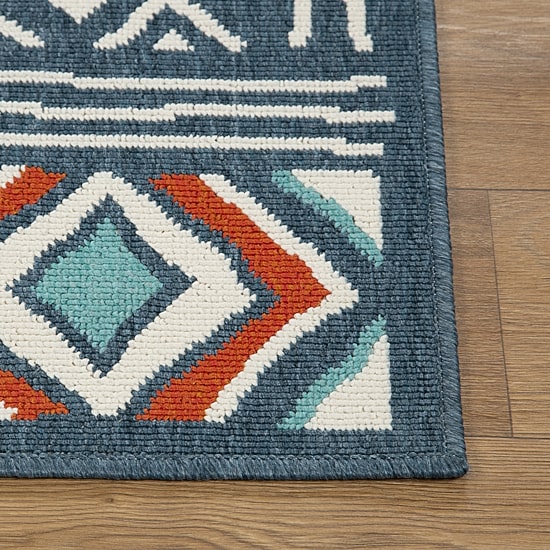 LR Home Tribal Diamond 24"X36" Indoor Outdoor Rectangular Accent Rug