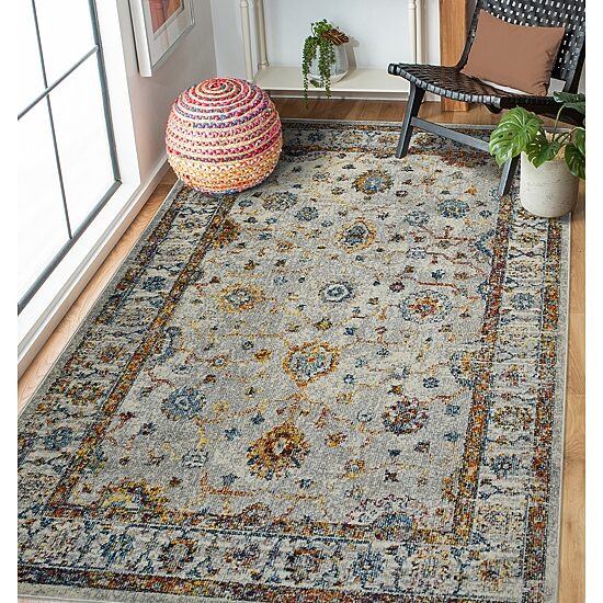 Amer Rugs Montana Estrel Bordered Loomed 5'3" X 7'6" Indoor Rectangular Area Rug