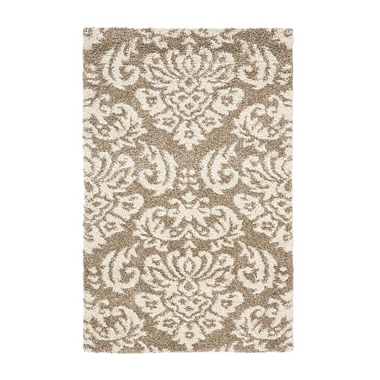Safavieh Shag Collection Mario Damask Area Rug