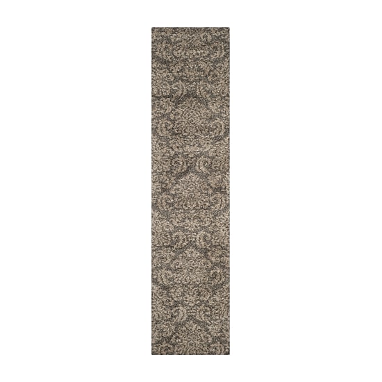 Safavieh Shag Collection Mario Damask Runner Rug