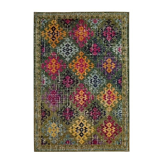 Safavieh Monaco Collection Flint Geometric Round Area Rug