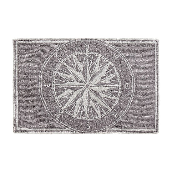 Liora Manne Frontporch Single Compass Hand Tufted Washable Rectangular Accent Rug