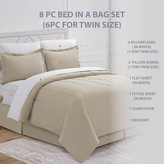 Swift Home Home Essentials Midweight Down Alternative Comforter Set