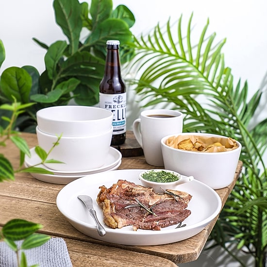 Stone + Lain Albie 16-pc. Stoneware Dinnerware Set