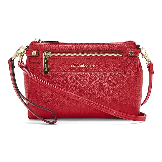 Liz Claiborne Women's Elly Convertible Crossbody Bag (One Size, Red)