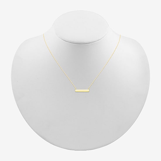 Womens 10K Gold 18 Inch Pendant Necklace
