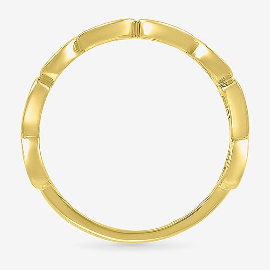 Womens 4.5MM 10K Gold Heart Band
