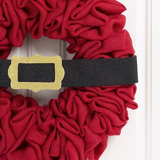 Glitzhome 1.5ft Belt Fabric Wreath