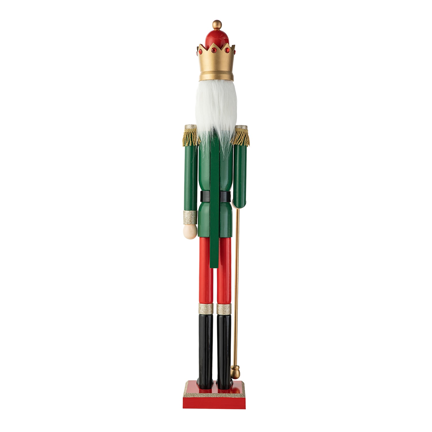 Glitzhome 3.5ft Wooden King Christmas Nutcracker