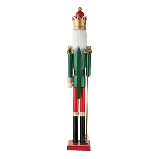 Glitzhome 3.5ft Wooden King Christmas Nutcracker
