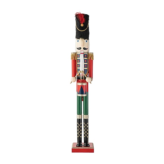 Glitzhome 3.5ft Wooden Christmas Nutcracker