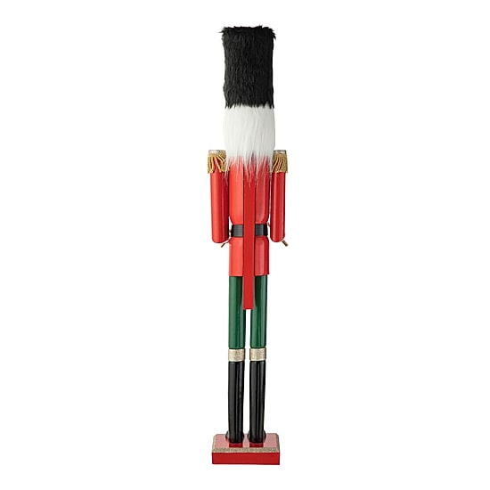 Glitzhome 3.5ft Wooden Christmas Nutcracker