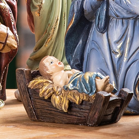 Glitzhome 12pcs Figurine Nativity Set