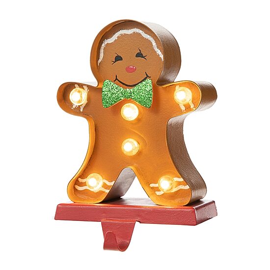 Glitzhome Marquee Led Christmas Stocking Holder