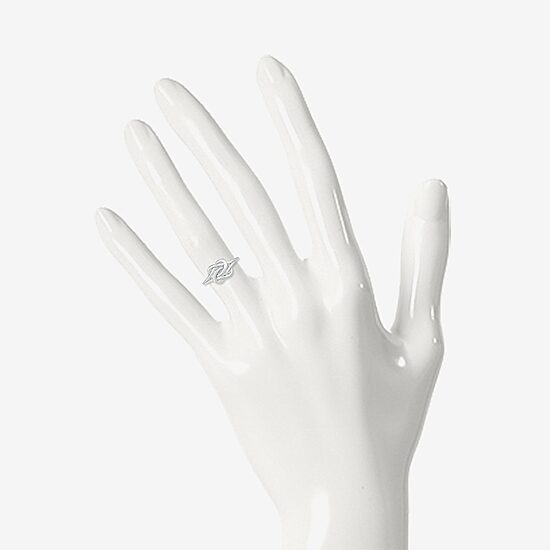 Womens 8.5MM 10K Gold Knot Band