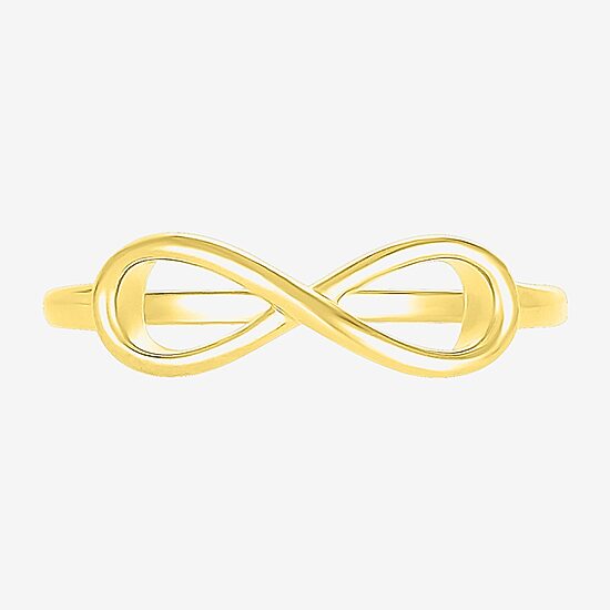 Womens 5MM 10K Gold Infinity Band