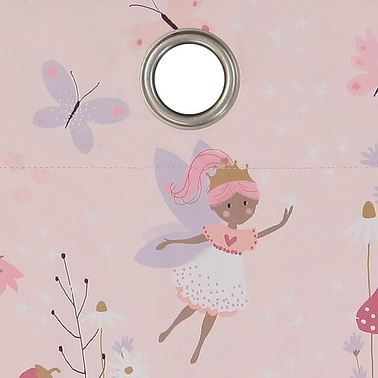 Under the Stars Kids Hayden Fairy Grommet Top Energy Saving 100% Blackout Single Curtain Panel