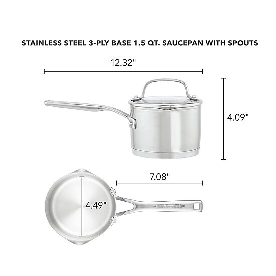 KitchenAid 3-Ply Stainless Steel 1.5-qt. Sauce Pan