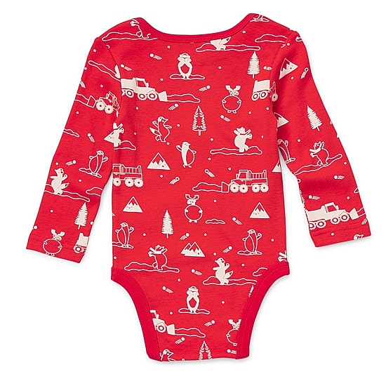 Okie Dokie Baby Boys Crew Neck Long Sleeve Rib Bodysuit
