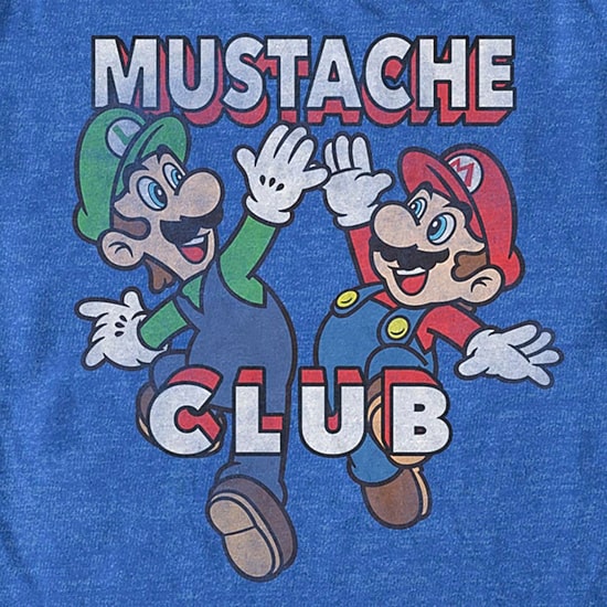 Mens Short Sleeve Super Mario Graphic T-Shirt