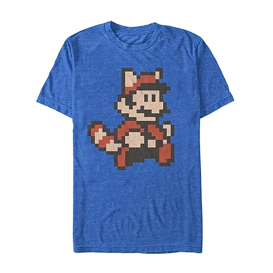 Mens Short Sleeve Super Mario Graphic T-Shirt