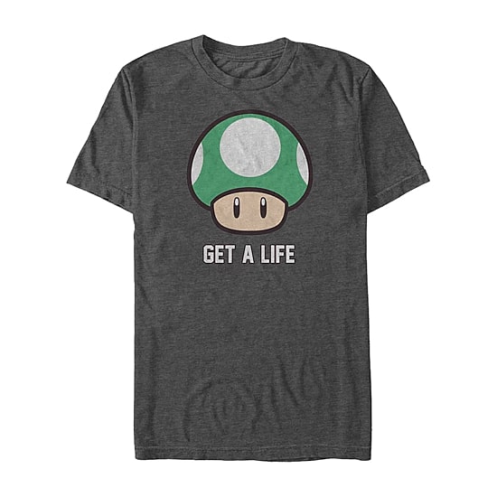 Mens Short Sleeve Super Mario Graphic T-Shirt