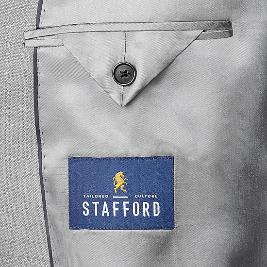 Stafford Hopsack Mens Stretch Fabric Classic Fit Big and Tall Blazer