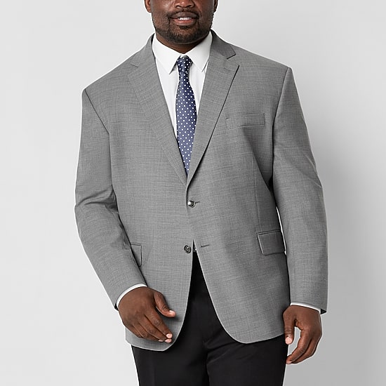 Stafford Hopsack Mens Stretch Fabric Classic Fit Big and Tall Blazer