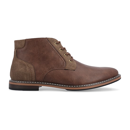Vance Co Mens Franco Block Heel Chukka Boots
