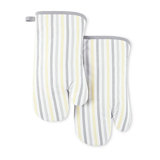 Martha Stewart Daisy Stripe 2-pc. Oven Mitt Set