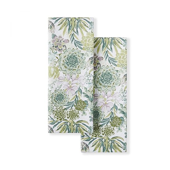 Martha Stewart Succulents 2-pc. Kitchen Towel Set