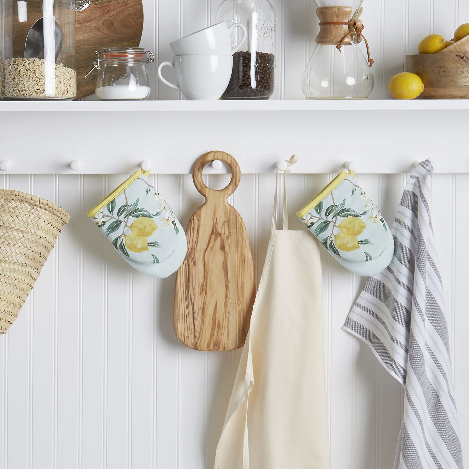 Martha Stewart Lemon Whimsy Mini 2-pc. Oven Mitt Set