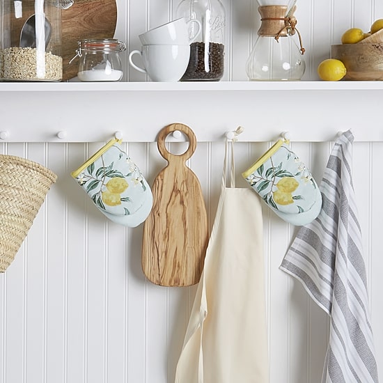 Martha Stewart Lemon Whimsy Mini 2-pc. Oven Mitt Set