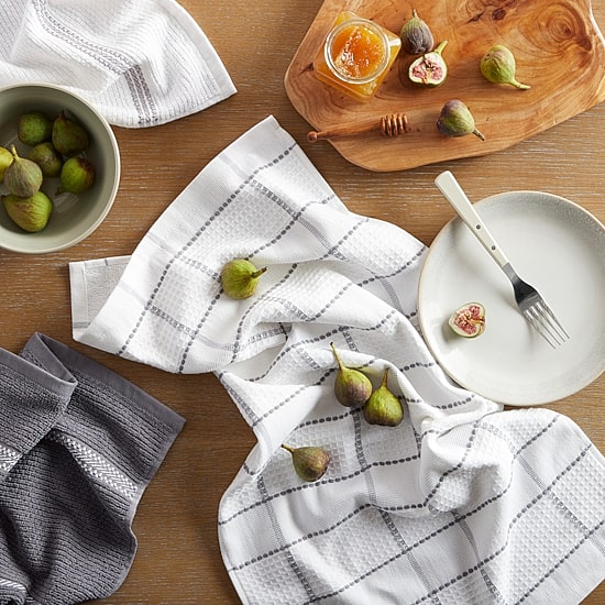Martha Stewart Waffle 6-pc. Kitchen Towel Set